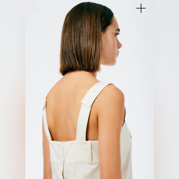 NWT Tibi Eco Poplin Overall Midi Dress - Picture 3 of 3